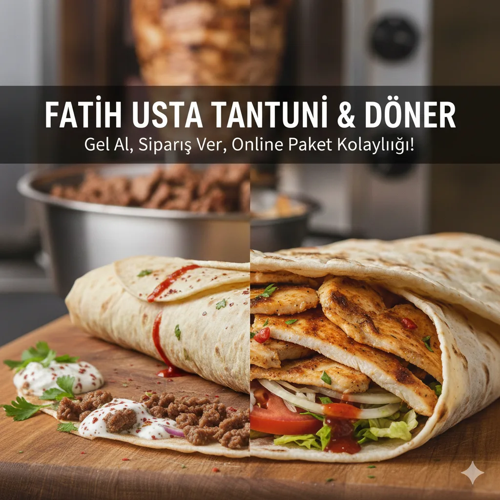 Fatih Usta Tantuni & Döner – Gel Al, Sipariş Ver, Online Paket Kolaylığı!